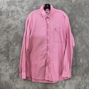 Cinch Logo Rodeo Western Cowboy Shirt  Men’s L Pink Button Down Long Sleeve